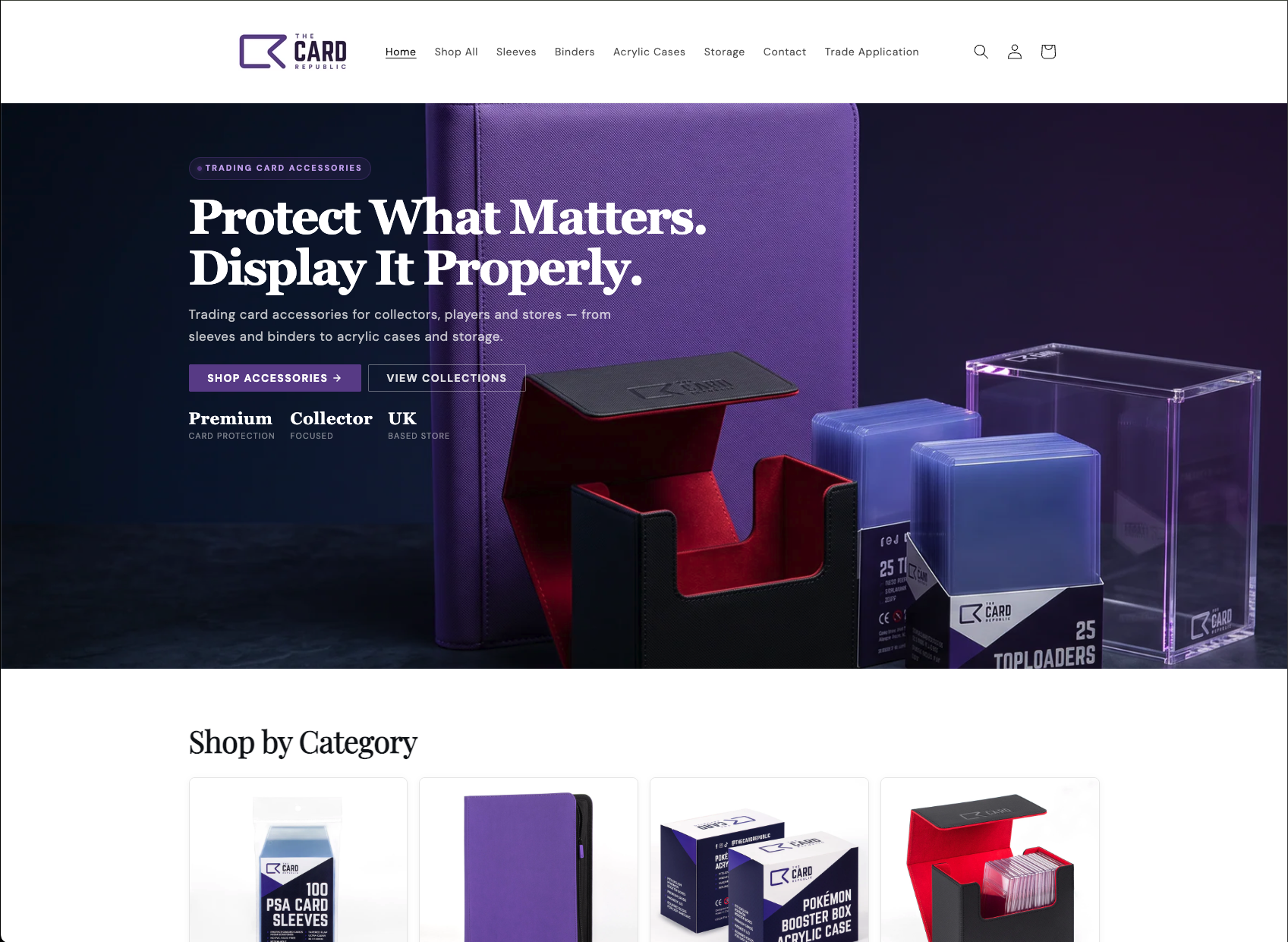 The Card Republic Shopify store designed by YWR Studio