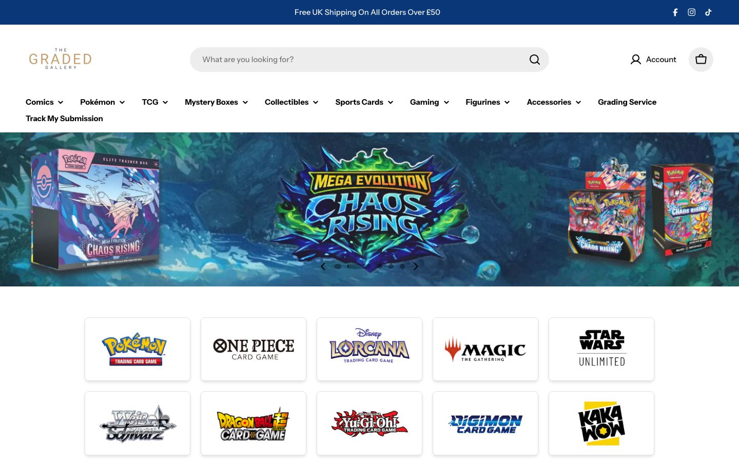 The Graded Gallery Shopify store built by YWR Studio