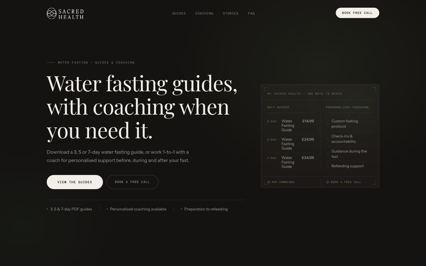 My Sacred Health website designed by YWR Studio